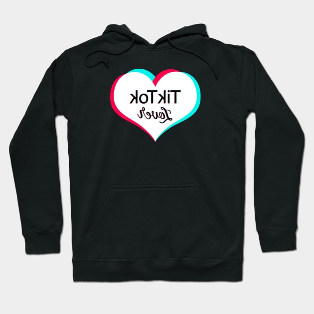 Tiktok Lover White. Text will appear flipped correctly on front camera Hoodie by ThingyDilly